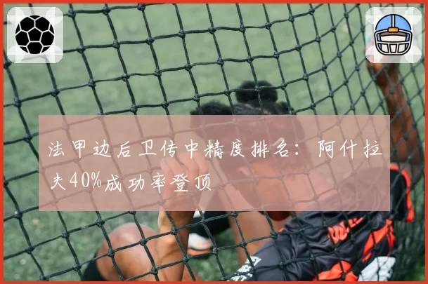 法甲边后卫传中精度排名:阿什拉夫40%成功率登顶